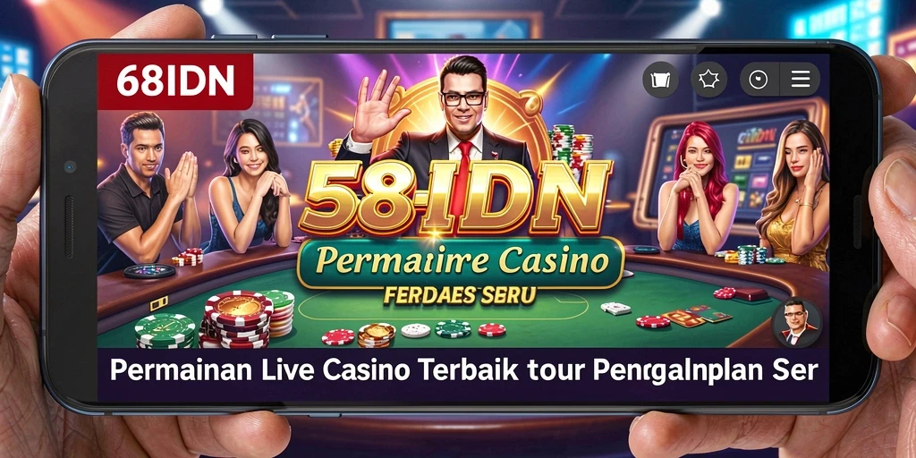 Gambaran gameplay Live Casino yang menarik dan interaktif dari 68IDN.