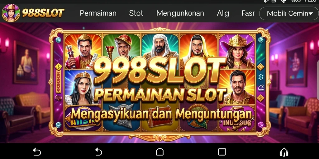 Tampilan menarik dari gameplay 988SLOT dengan berbagai tema Slot.