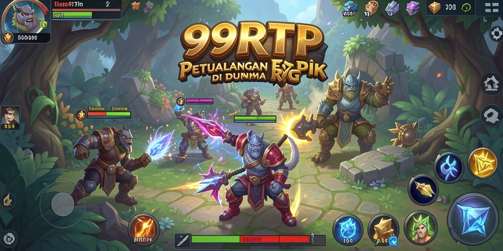 Tampilan gameplay RPG yang menarik dan penuh aksi di 99RTP.