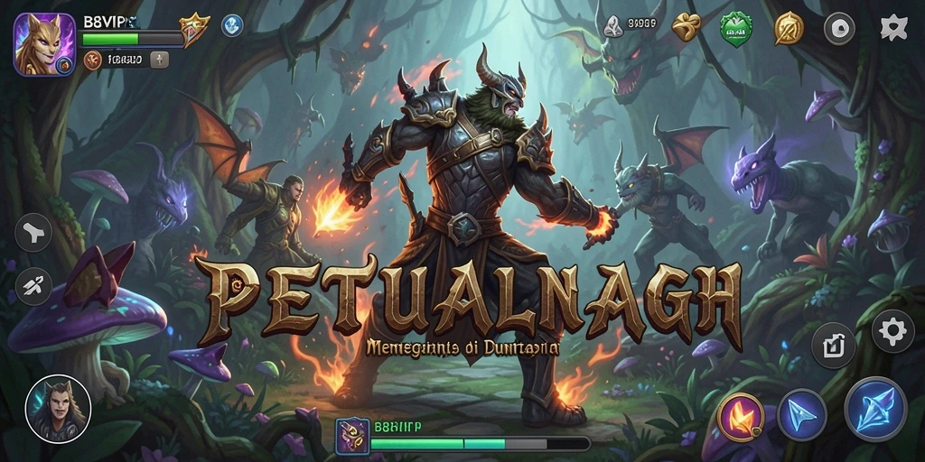 Screenshot gameplay B8VIP yang menampilkan aksi petualangan yang seru.