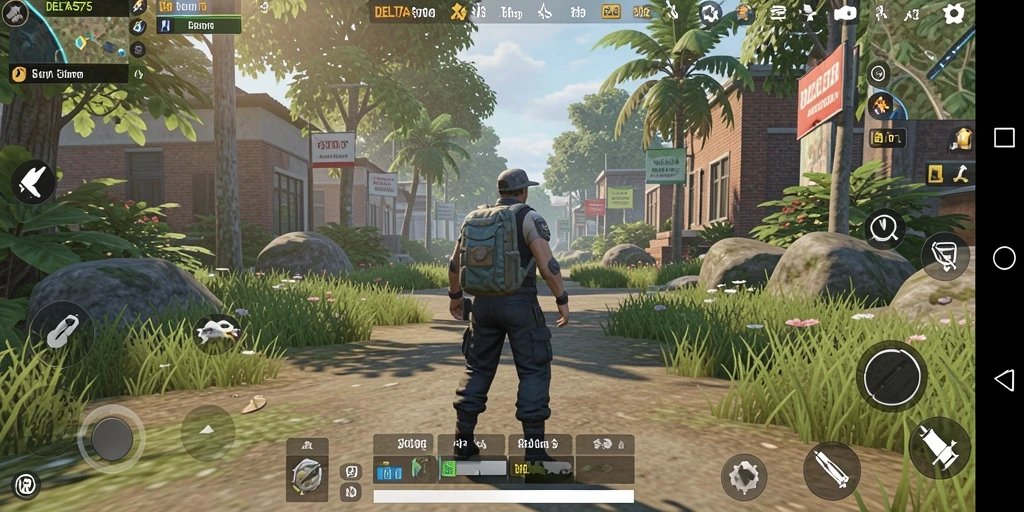 Tampilan gameplay DELTA575 yang menarik dan interaktif.