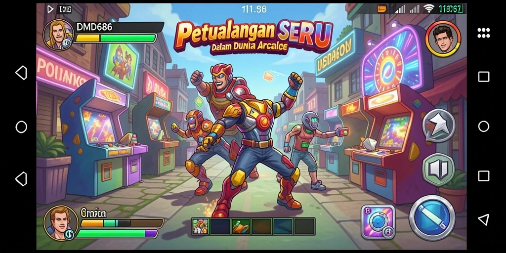 Screenshot menampilkan gameplay mengasyikkan dari DMD686 yang penuh aksi.