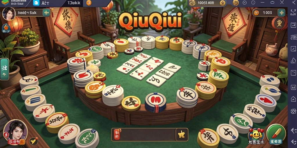 Tampilan gameplay seru dalam game QiuQiu H03.
