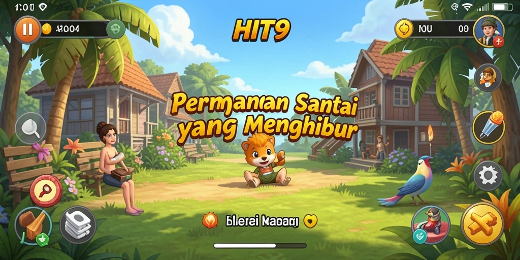 Screenshot gameplay HIT9 menampilkan pengalaman bermain yang santai dan menyenangkan.