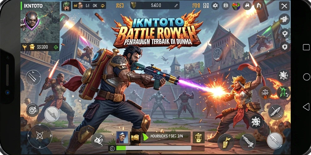 Gameplay seru IKNTOTO dalam pertarungan Battle Royale.
