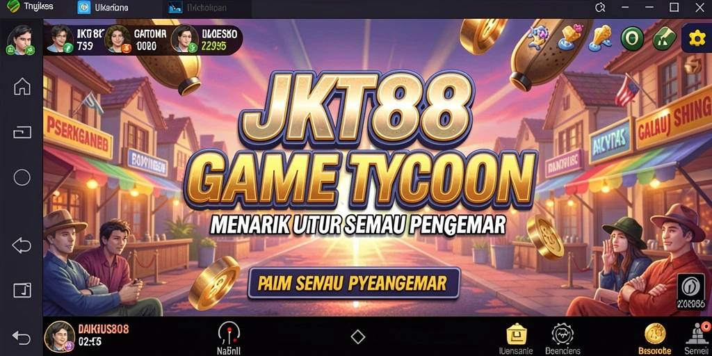 Tangkapan layar utama JKT88 menampilkan pengalaman gameplay Tycoon yang seru.