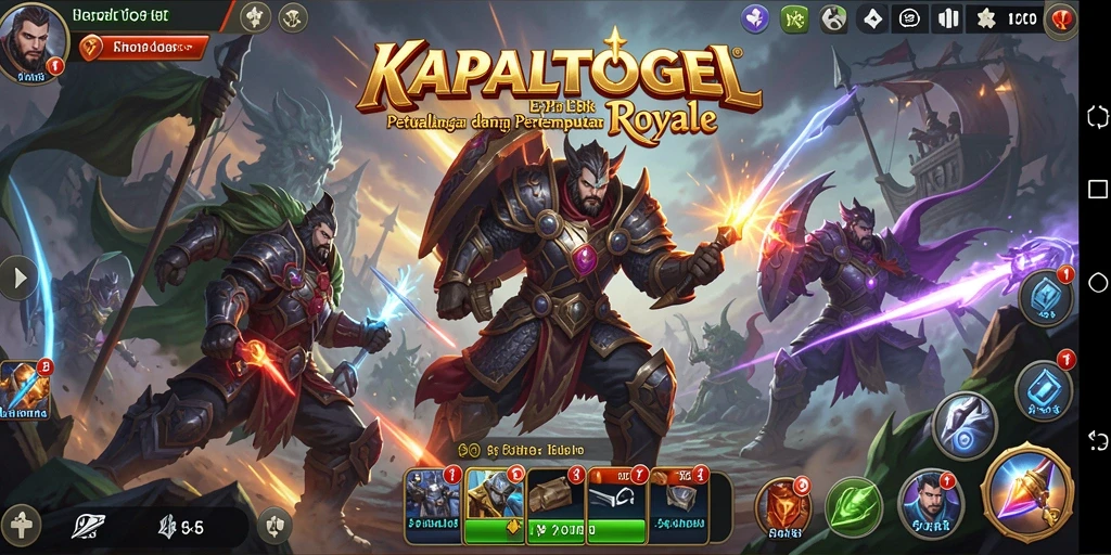 Gameplay seru dan intens di KAPALTOGEL Battle Royale.
