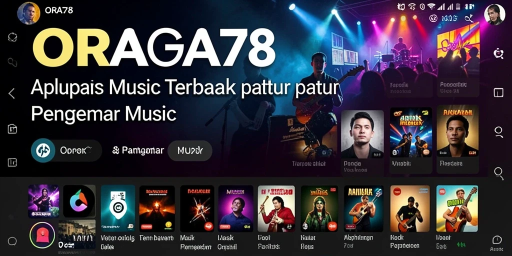 Tampilan seru dari gameplay musik di ORA78.