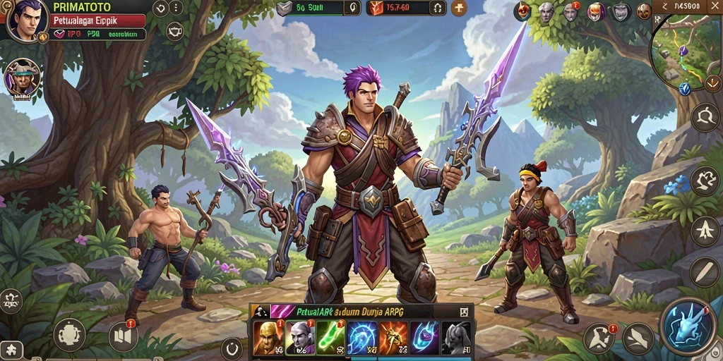 Tampilan gameplay seru dan menakjubkan di PRIMATOTO.