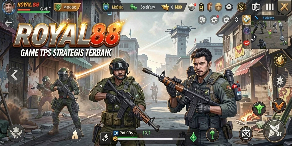 Gameplay ROYAL88 dengan pertempuran seru dan taktik mendebarkan.