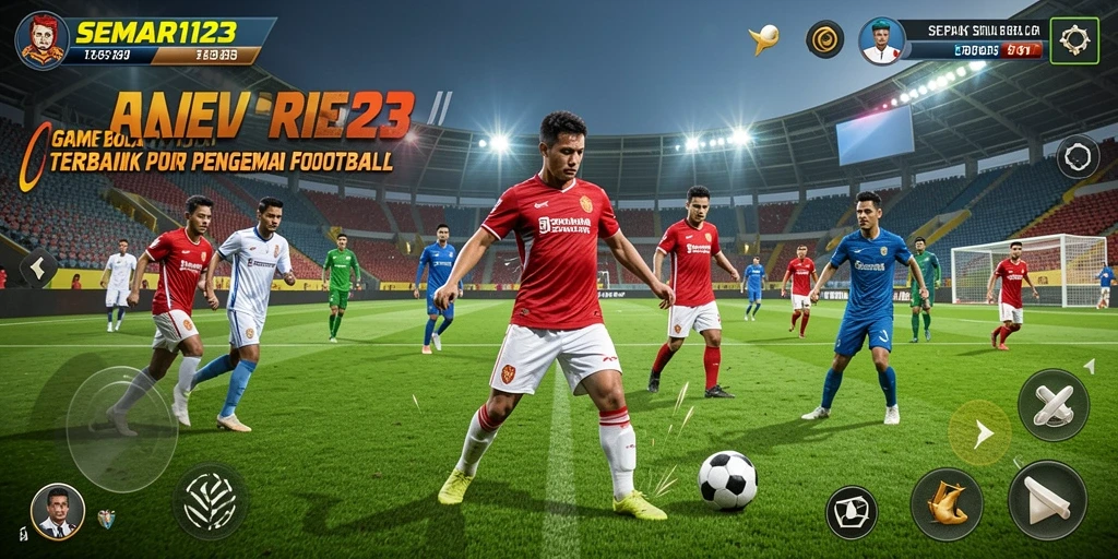 Tampilan gameplay intensif sepak bola di SEMAR123.