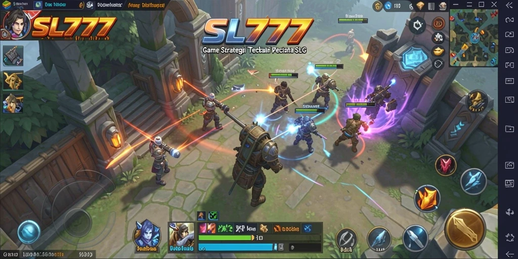 Screenshot SL777 menampilkan aksi gameplay strategis yang menegangkan.