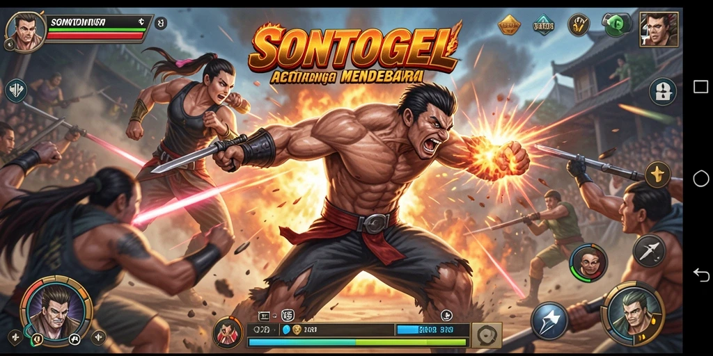Tampilan gameplay mendebarkan dari SONTOGEL dengan aksi seru.