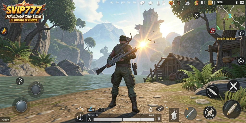 Tampilan gameplay Open World yang menakjubkan di SVIP777.