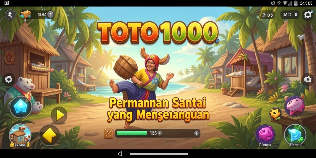 Tampilan gameplay seru dan menarik dari TOTO1000
