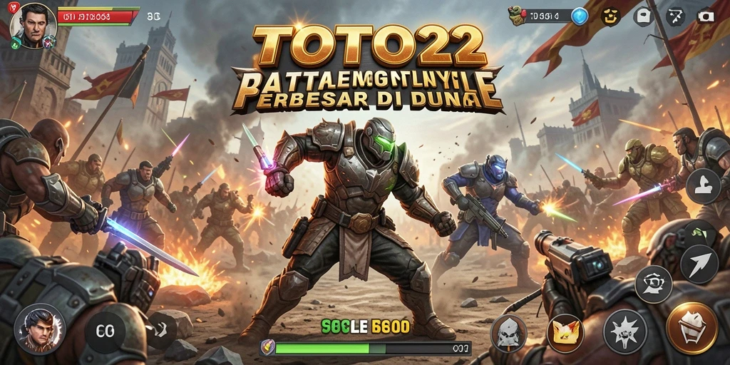 Gameplay mendebarkan penuh aksi dari TOTO22 di medan pertempuran.