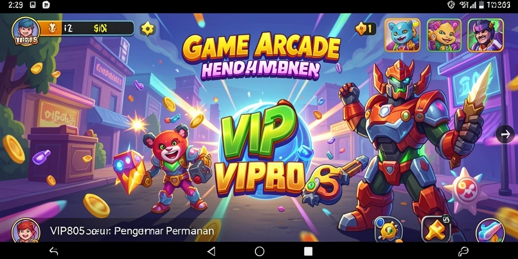 Screenshot gameplay VIP805 yang menampilkan aksi seru dalam permainan Arcade.